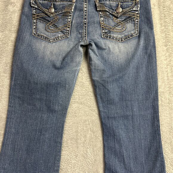 Silver Pioner Womens Jeans 34/31 Medium Wash Y2K Bootcut Low Rise - Picture 15 of 16